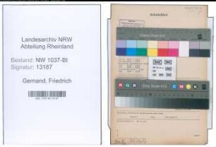 Entnazifizierung Friedrich Gernand , geb. 03.04.1897 (Werkmeister)