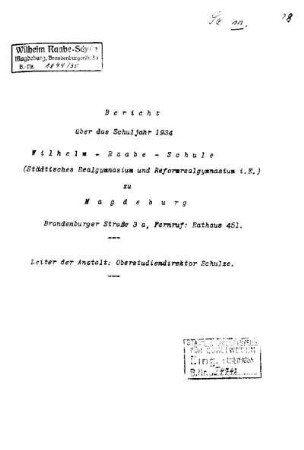 1934/35: Bericht ... - 1934/35