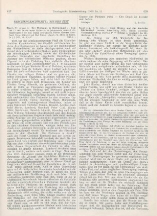 418-419 [Rezension] Nuelsen, John L., John Wesley und das deutsche Kirchenlied