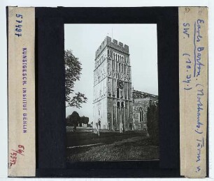 Earls Barton, All Saints' Church : Turm, Blick von Südwesten