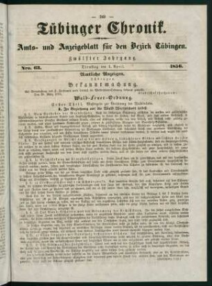 249-268, 1. April (Nr. 63) - 6. April (Nr. 67)