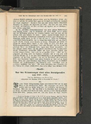Aus den Erinnerungen eines alten Kampfgenossen von 1848-1851.