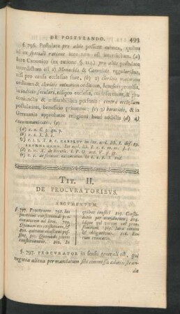Tit. II. De Procuratoribus