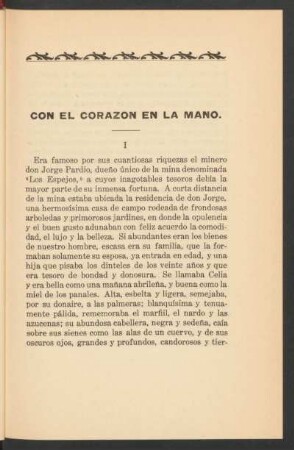 Con el corazón en la mano.