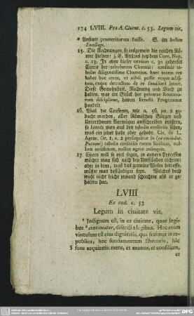 LVIII Ex ead. c. 53 Legum in civitate vis