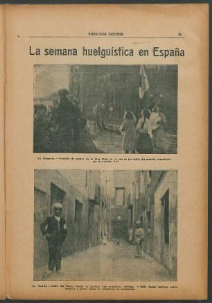 La semana huelguística en España - [Ilustración]
