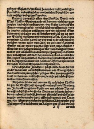 Christliche vermanu[n]g Lehr vnnd Trostschrifft, an die Armen, bedrengten vnnd geplagten Kirch Christi, in den löblichen Graffschafften Ortenburgk, Haag vnd Newburgk am In, im Bayerlandt