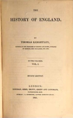 The History of England : In two volumes, 1