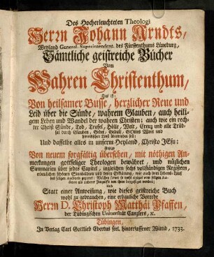 a1r-40, Vom Wahren Christenthum
