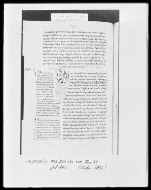 Glossa Ordinaria in libros Ruth et Regum 1-4 — Initiale P, Folio 84verso
