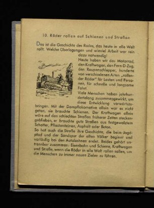 10. Räder rollen auf Schienen und Straßen
