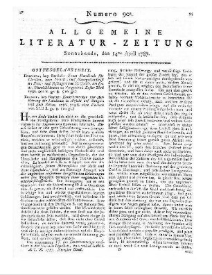 Philosophische Unterhaltungen. Bd. 1. Leipzig: Müller 1786