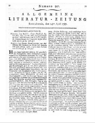 Philosophische Unterhaltungen. Bd. 1. Leipzig: Müller 1786