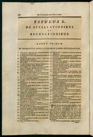 356-375, Titulus X. De Appellationibus et Recusationibus.