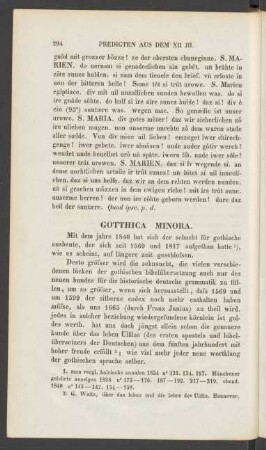 Gotthica Minora.