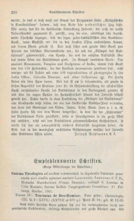 230-243 Empfehlenswerthe Schriften