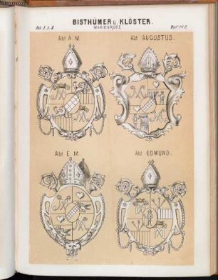 Taf. 142. Abt A. M. - Abt Augustus. - Abt E. M. - Abt Edmund.