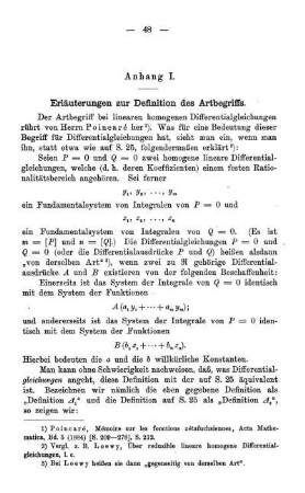 Anhang I. - Erläuterungen zur Definition des Artbegriffs.