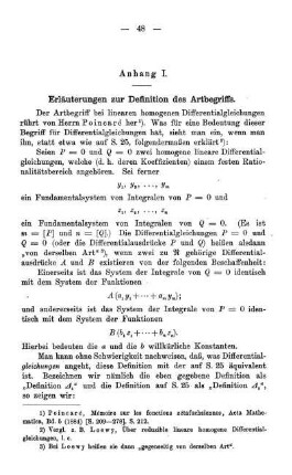 Anhang I. - Erläuterungen zur Definition des Artbegriffs.