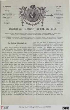 Heft 29 (28. April 1876)
