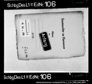 Schuldensachen des Dr. Anton Wietersheim, Lucia, Witwe des Jobst von Walthausen, Otto von Reden, Clara, Witwe des Brandt von Münchhausen und deren Söhne, Levin von Zerßen, Wulf von Zerßen