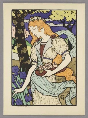 Plakat für die Ausstellung "Exhibition of decorative artists" in der "Grafton Gallery" London, 1893