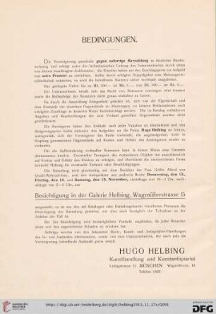 Besichtigung in der Galerie Helbing [...]