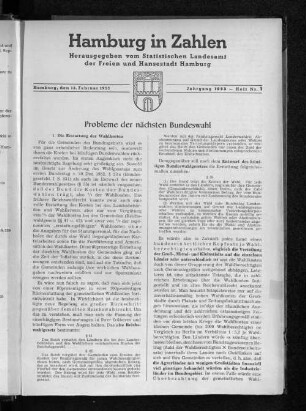 Probleme der nächsten Bundeswahl