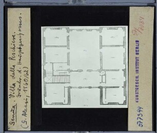 Genua, Villa delle Peschiere : Grundriss des Hauptgeschosses