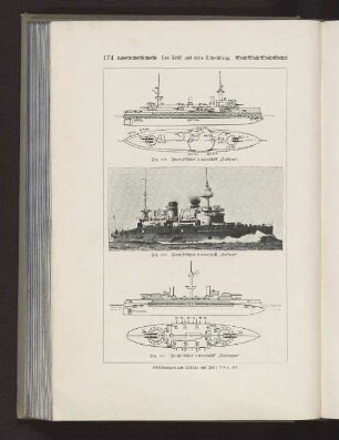 Fig. 249 Französisches Linienschiff "Suffren" Fig. 250 Französisches Linienschiff "Suffren" Fig. 251 Italienisches Linienschiff "Sardegna"