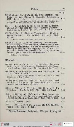 Manfred (Nr. 802 - 823)