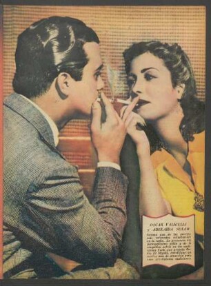 [Fotografía de] Oscar Valicelli y Adelaida Soler
