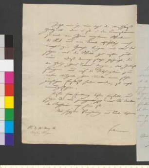 Brief von Eckermann, Johann Peter an Goethe, Johann Wolfgang von