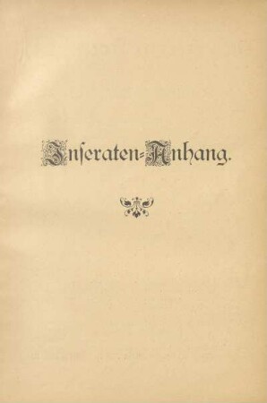 Inseraten-Anhang