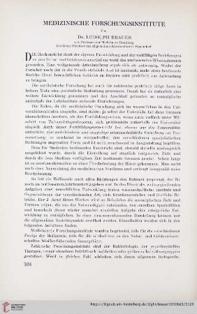 Medizinische Forschungsinstitute