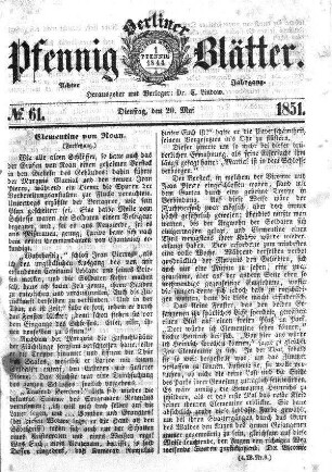 No. 61, Dienstag,den 20. Mai