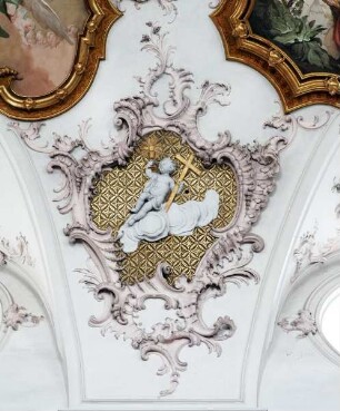 Kartusche mit Putto