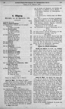 Sitzung 6, 22. September 1920