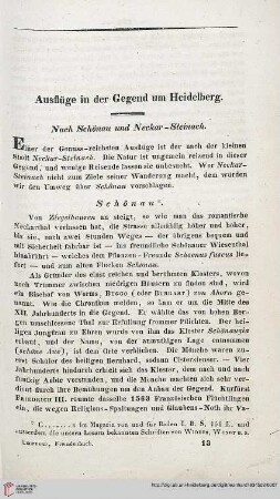 Nach Schönau und Neckar-Steinach