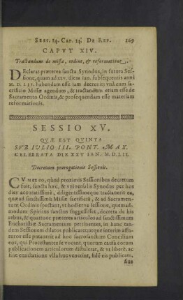 Sessio XV.