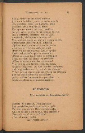 El símbolo : A la memoria de Francisco Ferrer