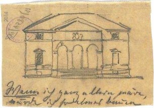 Pfann, Paul; Zeichnungen, Aquarelle, Skizzen - Gebäude (Ansicht)