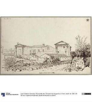 "Rückseite des Tempels des Augustus in Pola"