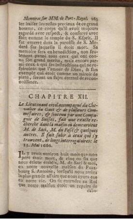 Chapitre XII. - Chapitre XV.
