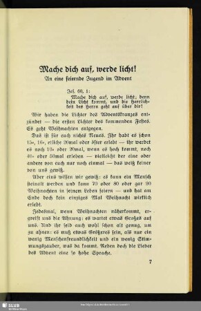 Mache dich auf, werde licht!