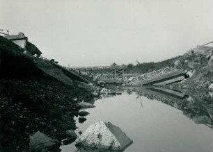Rhein - Rhone - Kanal, zerstörte Bauwerke, 1940