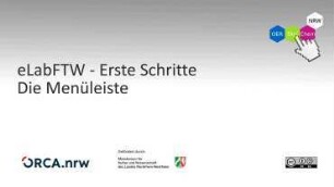 eLabFTW: Erste Schritte - die Menüleiste