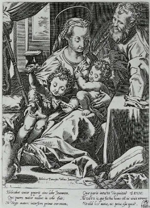 Die Heilige Familie, Madonna mit der Katze