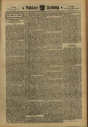 Dritte Ausgabe vom Samstag, den 17. Juni 1911.