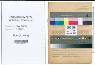 Entnazifizierung Ludwig Koch , geb. 12.08.1896 (Rangieraufseher)